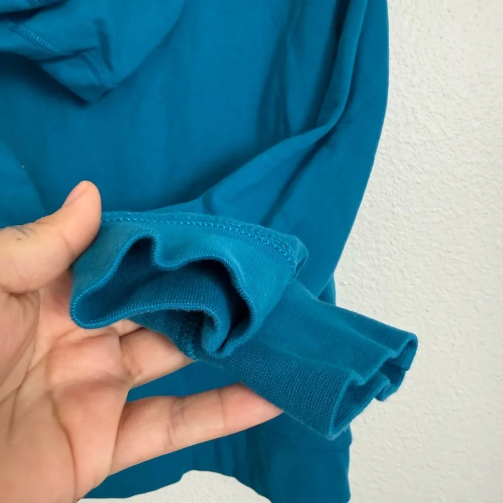 Hanna Andersson Kids Bright Blue Hoodie - Picture 4 of 5